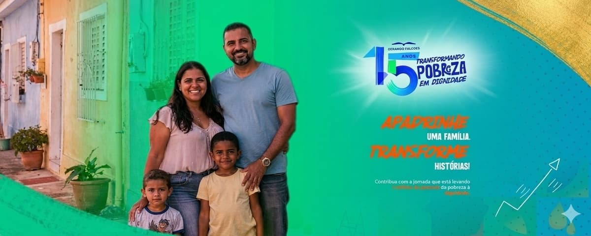 Apadrinhe uma família, transforme histórias - Gerando Falcões 15 anos