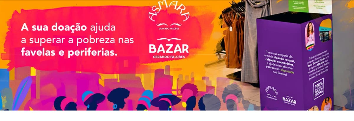 Faça a sua doação em um ponto de coleta Gerando Falcões